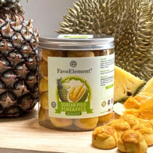 Durian Polo Pineapple Biscuit | 榴莲酥皮黄金菠萝龙珠饼 (Out Of Stock)
